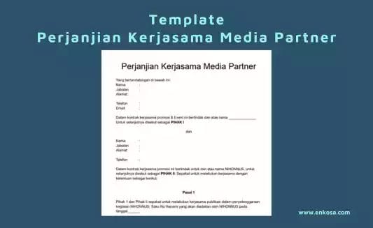 Template Perjanjian Kerjasama Media Partner Format Doc 