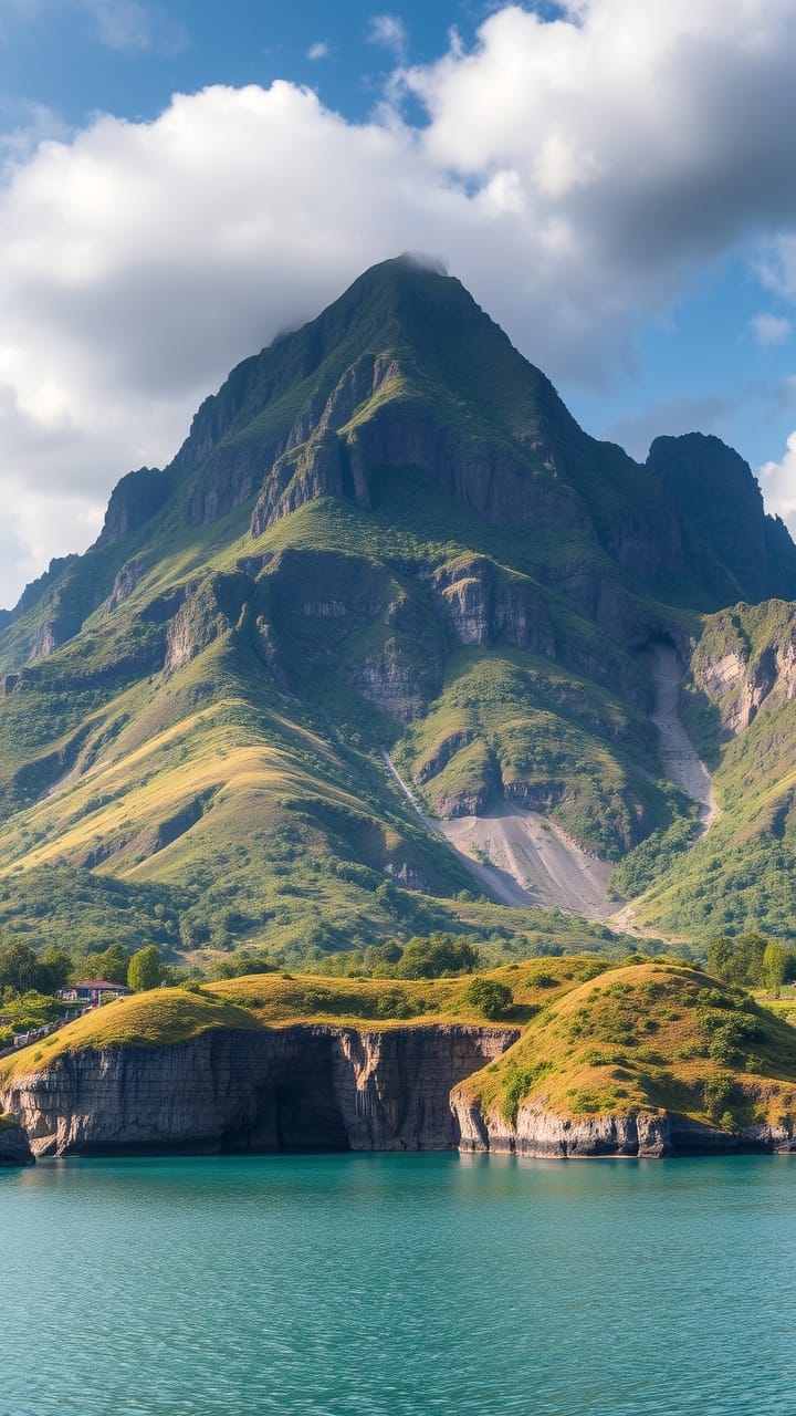 View of the Hills in Indonesia